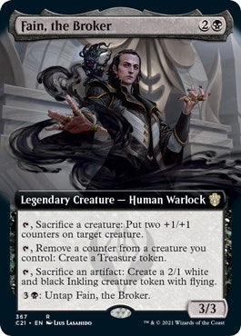 Fain, the Broker (Extended Art) (367) (Commander 2021)