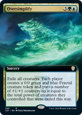 Oversimplify (Extended Art) (399) (Commander 2021)