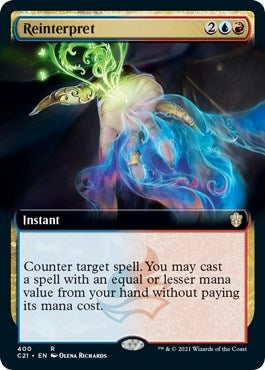 Reinterpret (Extended Art) (400) (Commander 2021)