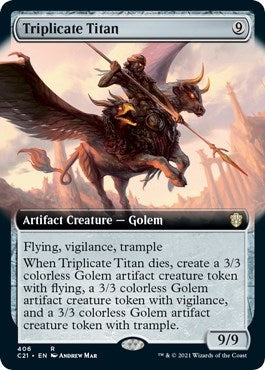 Image for Triplicate Titan (Extended Art) (406) (Commander 2021) - Magic: The Gathering