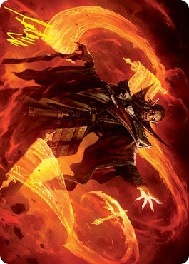 Plargg, Dean of Chaos Art Card (Gold-Stamped Signature) (53) (Art Series: Strixhaven)