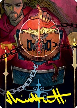 Sign in Blood Art Card (Gold-Stamped Signature) (72) (Art Series: Strixhaven)