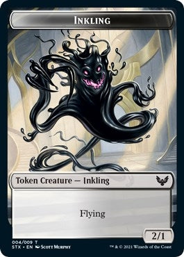 Inkling (4) // Spirit (6) Double-Sided Token (4 // 6) (Strixhaven: School of Mages)