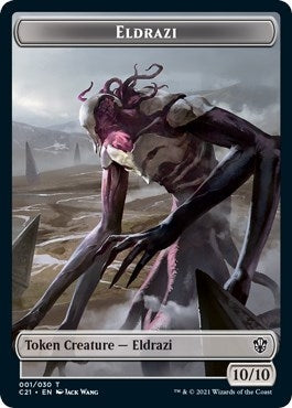 Eldrazi // Champion of Wits Double-Sided Token (1 // 6) (Commander 2021)