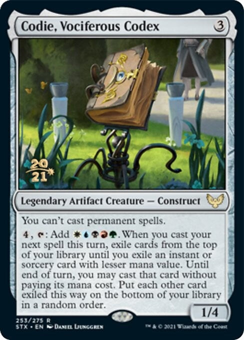 Codie, Vociferous Codex (253) (Prerelease Cards)