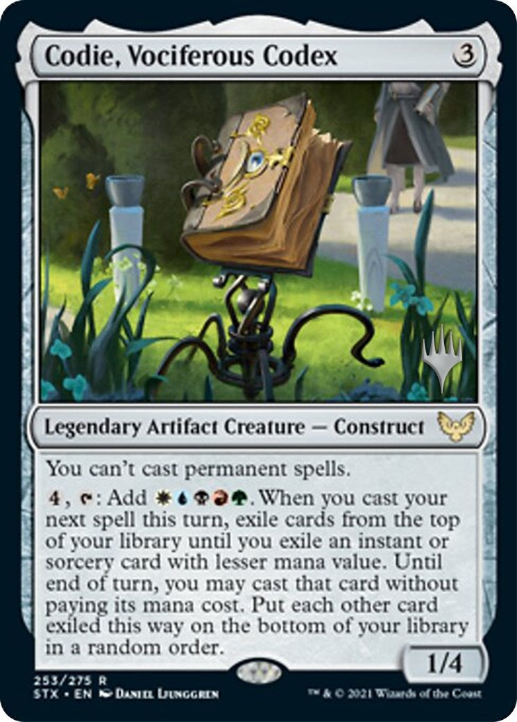 Codie, Vociferous Codex (253) (Promo Pack: Strixhaven)