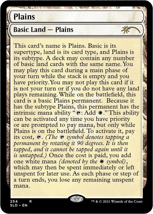 Plains (254) (Full-Text Lands) (254) (Secret Lair Drop Series)