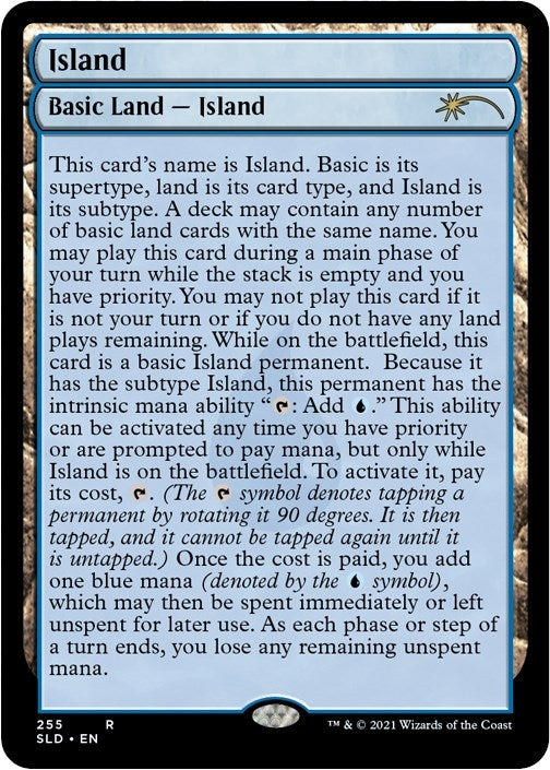 Island (255) (Full-Text Lands) (255) (Secret Lair Drop Series)