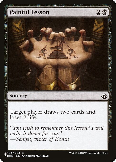 Painful Lesson (BBD) (154/254) (The List Reprints)