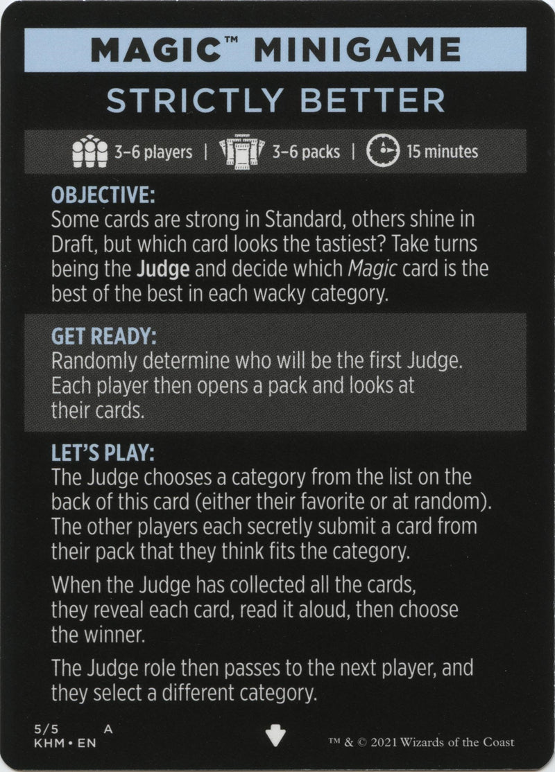 Magic Minigame: Strictly Better (5) (Kaldheim)
