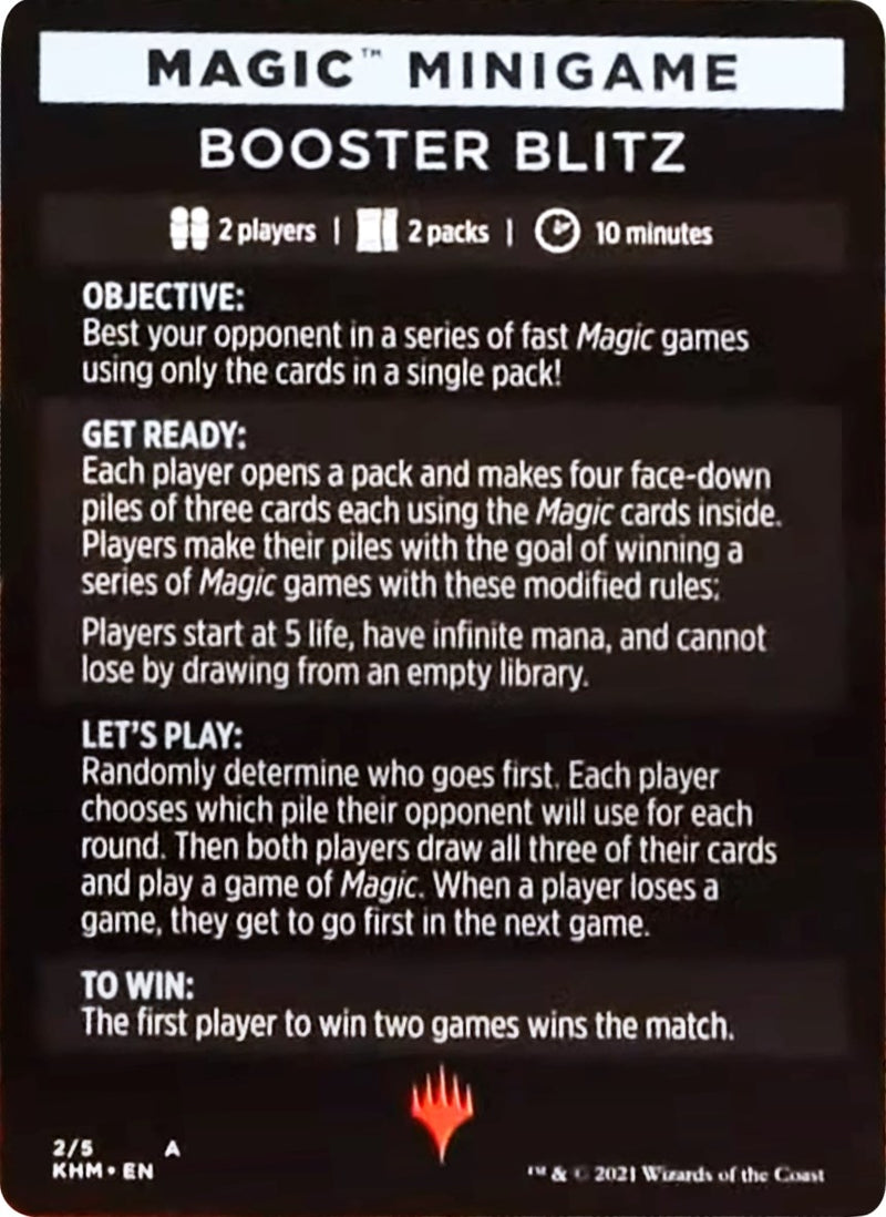 Magic Minigame: Booster Blitz (2) (Kaldheim)