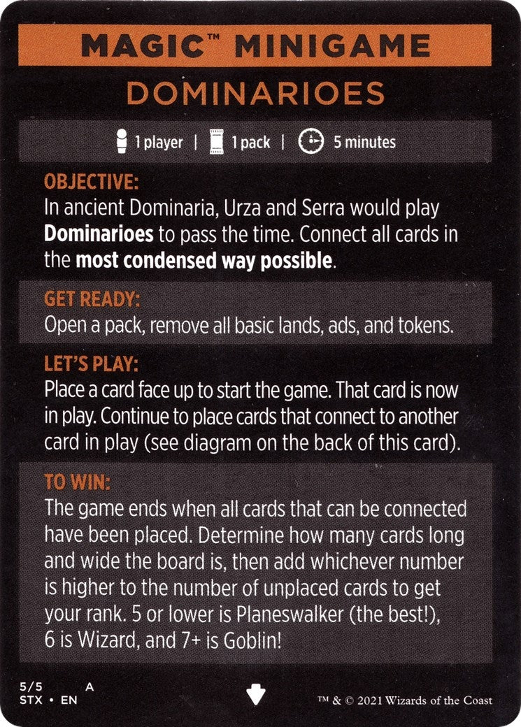 Magic Minigame: Dominarioes (5) (Strixhaven: School of Mages)