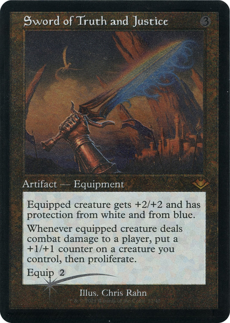 Sword of Truth and Justice (Retro Frame) (Foil Etched) (32) (Modern Horizons)