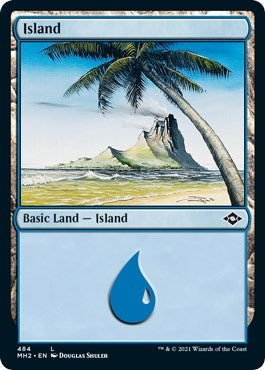 Island (484) (Foil Etched) (484) (Modern Horizons 2)