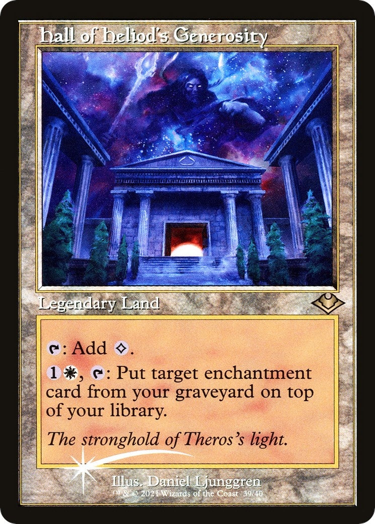 Hall of Heliod's Generosity (Retro Frame) (39) (Modern Horizons)