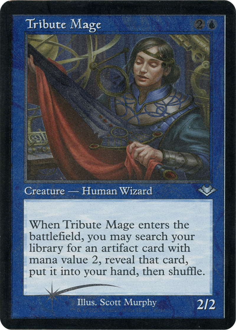 Tribute Mage (Retro Frame) (Foil Etched) (10) (Modern Horizons)