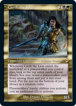 Carth the Lion (Retro Frame) (Foil Etched) (418) (Modern Horizons 2)