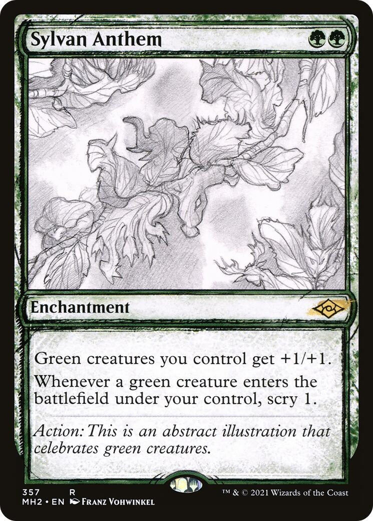 Sylvan Anthem (Showcase) (357) (Modern Horizons 2)