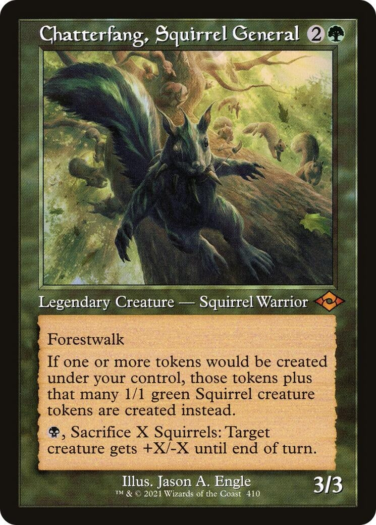 Chatterfang, Squirrel General (Retro Frame) (410) (Modern Horizons 2)