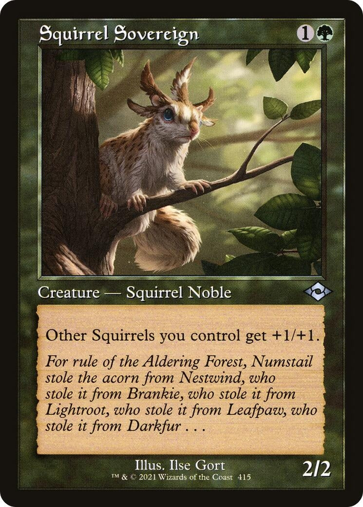 Squirrel Sovereign (Retro Frame) (415) (Modern Horizons 2)