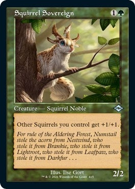 Squirrel Sovereign (Retro Frame) (Foil Etched) (415) (Modern Horizons 2)