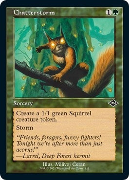 Chatterstorm (Retro Frame) (Foil Etched) (411) (Modern Horizons 2)