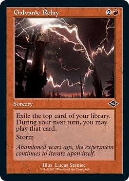 Galvanic Relay (Retro Frame) (Foil Etched) (406) (Modern Horizons 2)