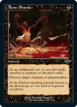 Bone Shards (Retro Frame) (Foil Etched) (395) (Modern Horizons 2)