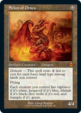 Scion of Draco (Retro Frame) (Foil Etched) (431) (Modern Horizons 2)
