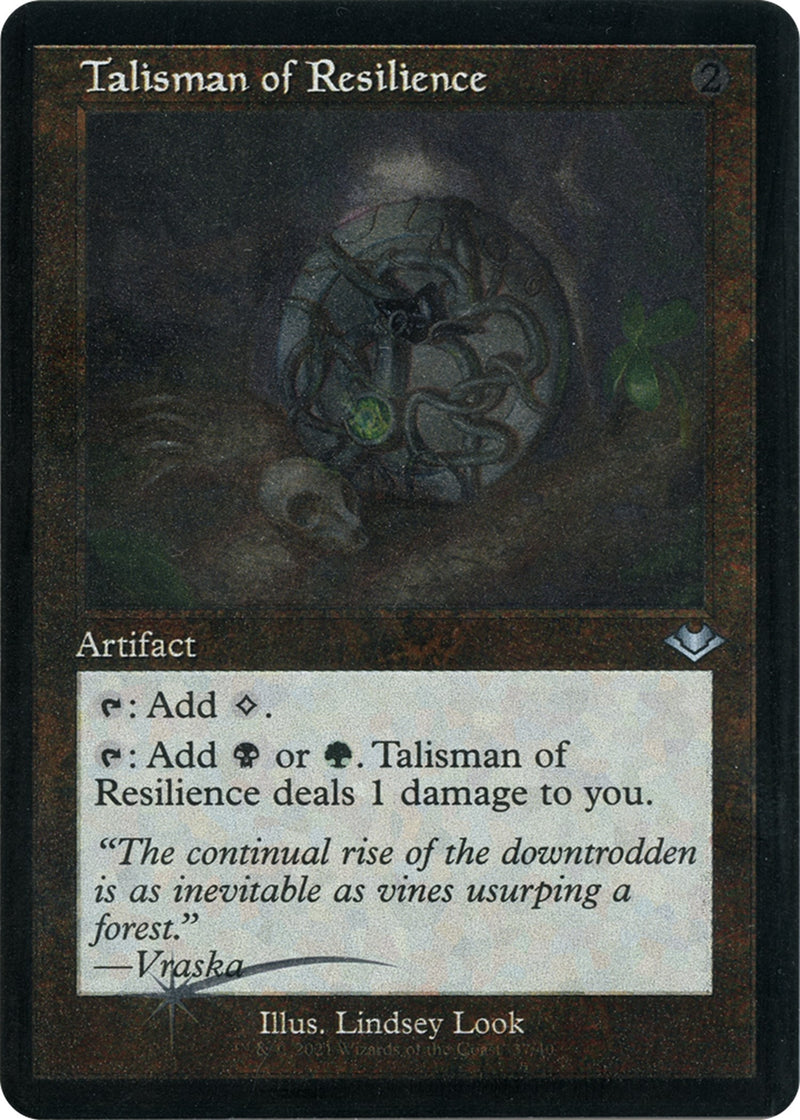 Talisman of Resilience (Retro Frame) (Foil Etched) (37) (Modern Horizons)