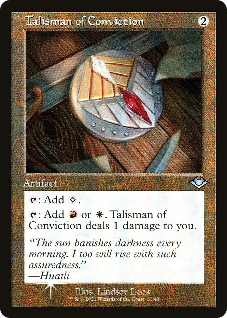 Talisman of Conviction (Retro Frame) (33) (Modern Horizons)
