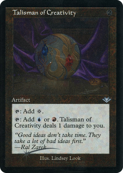 Talisman of Creativity (Retro Frame) (Foil Etched) (34) (Modern Horizons)