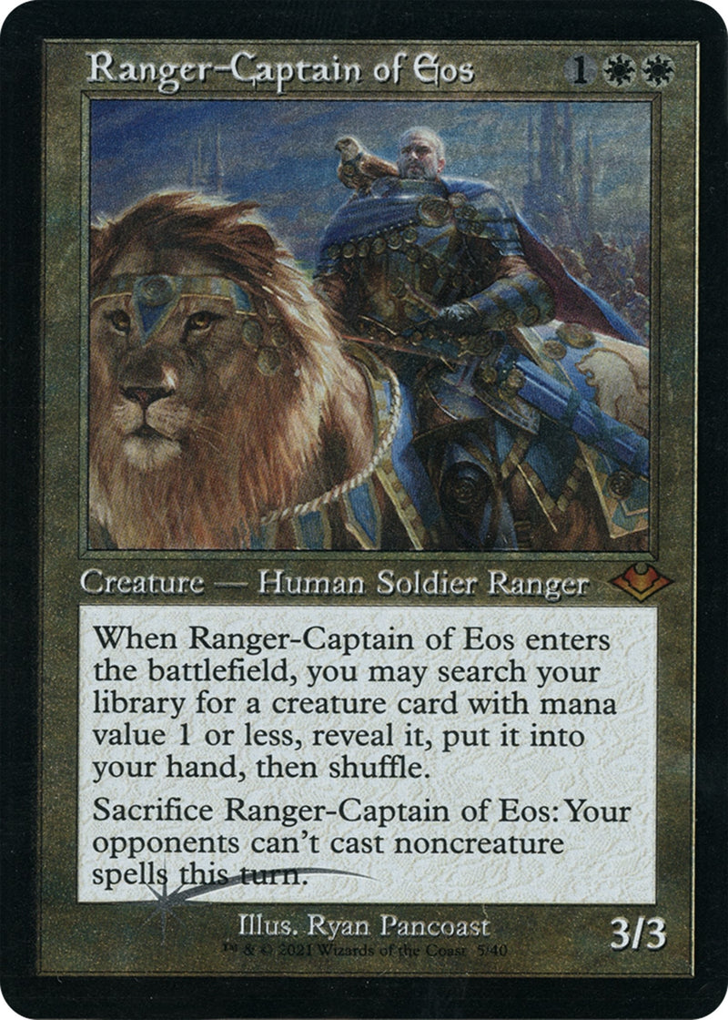 Ranger-Captain of Eos (Retro Frame) (Foil Etched) (5) (Modern Horizons)