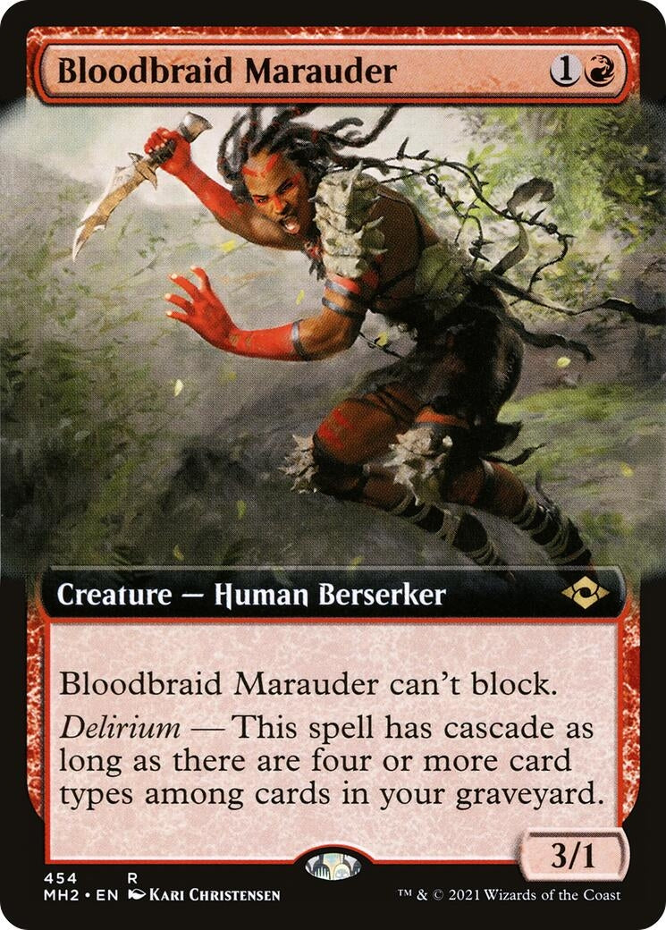 Bloodbraid Marauder (Extended Art) (454) (Modern Horizons 2)