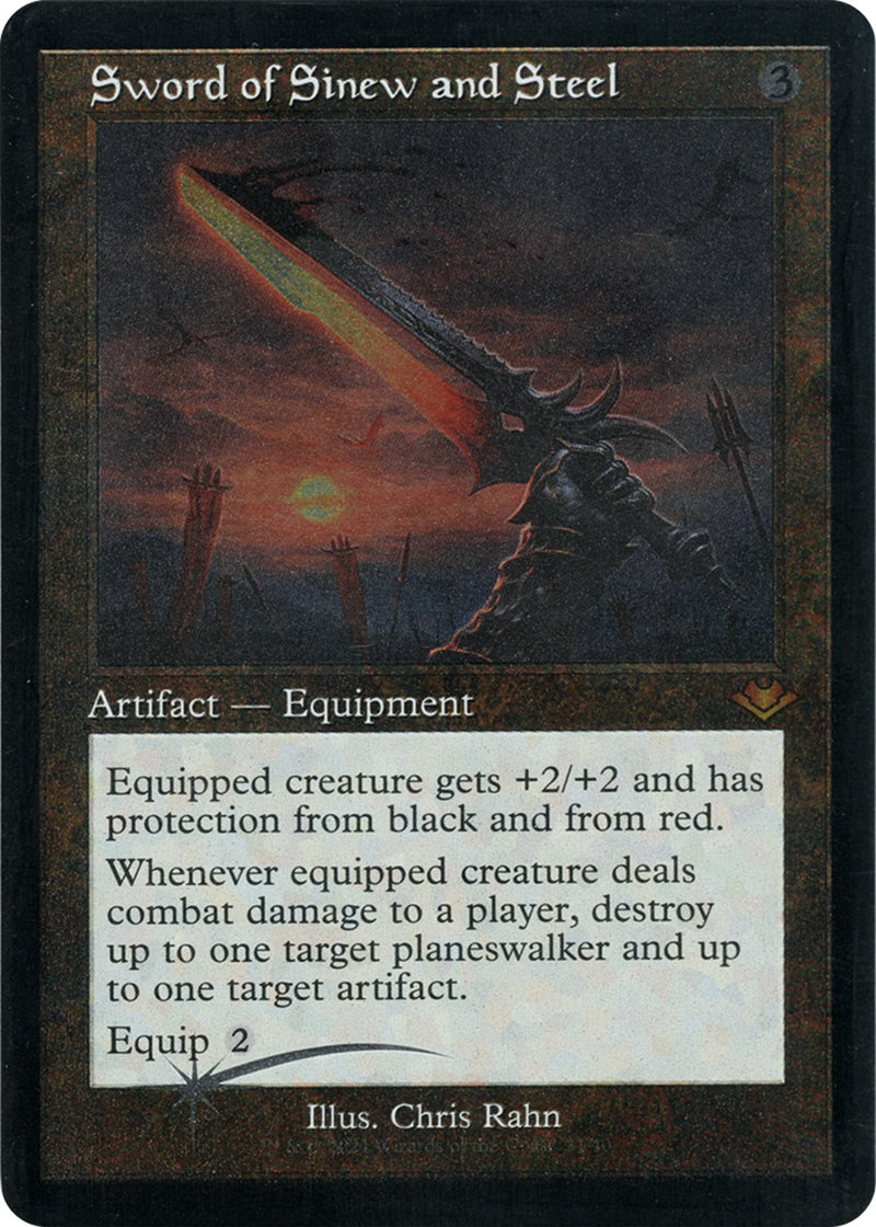 Sword of Sinew and Steel (Retro Frame) (Foil Etched) (31) (Modern Horizons)