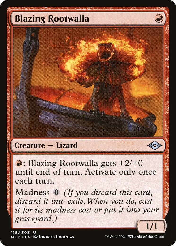 Blazing Rootwalla (115) (Modern Horizons 2)