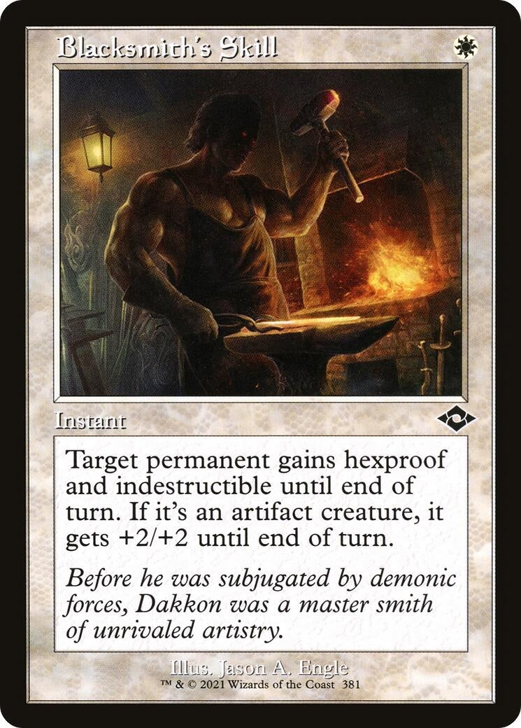 Blacksmith's Skill (Retro Frame) (381) (Modern Horizons 2)