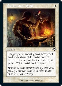 Blacksmith's Skill (Retro Frame) (Foil Etched) (381) (Modern Horizons 2)