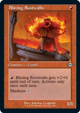 Blazing Rootwalla (Retro Frame) (Foil Etched) (404) (Modern Horizons 2)