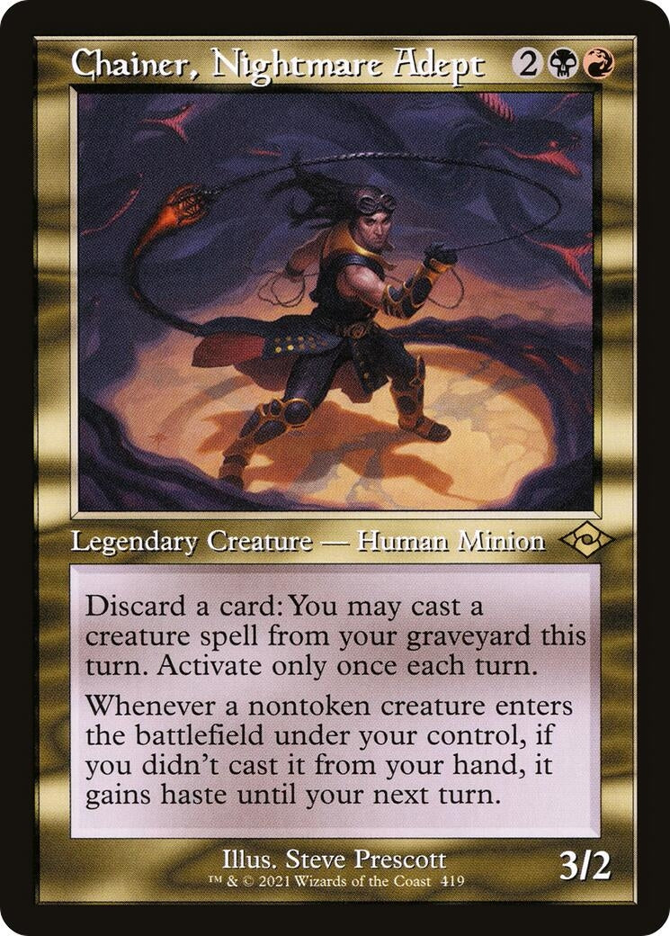 Chainer, Nightmare Adept (Retro Frame) (419) (Modern Horizons 2)