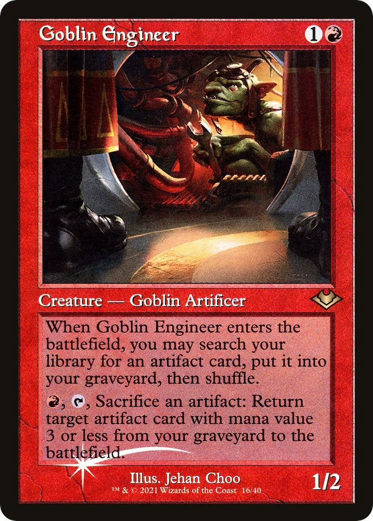 Goblin Engineer (Retro Frame) (16) (Modern Horizons)