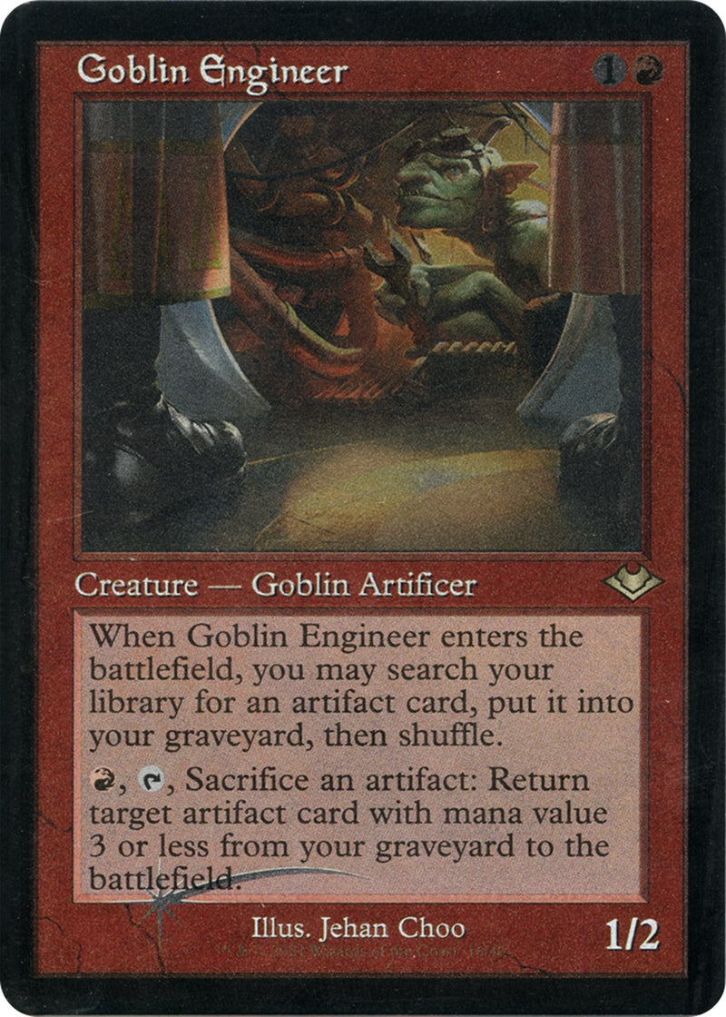 Goblin Engineer (Retro Frame) (Foil Etched) (16) (Modern Horizons)