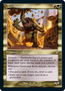 Territorial Kavu (Retro Frame) (Foil Etched) (425) (Modern Horizons 2)