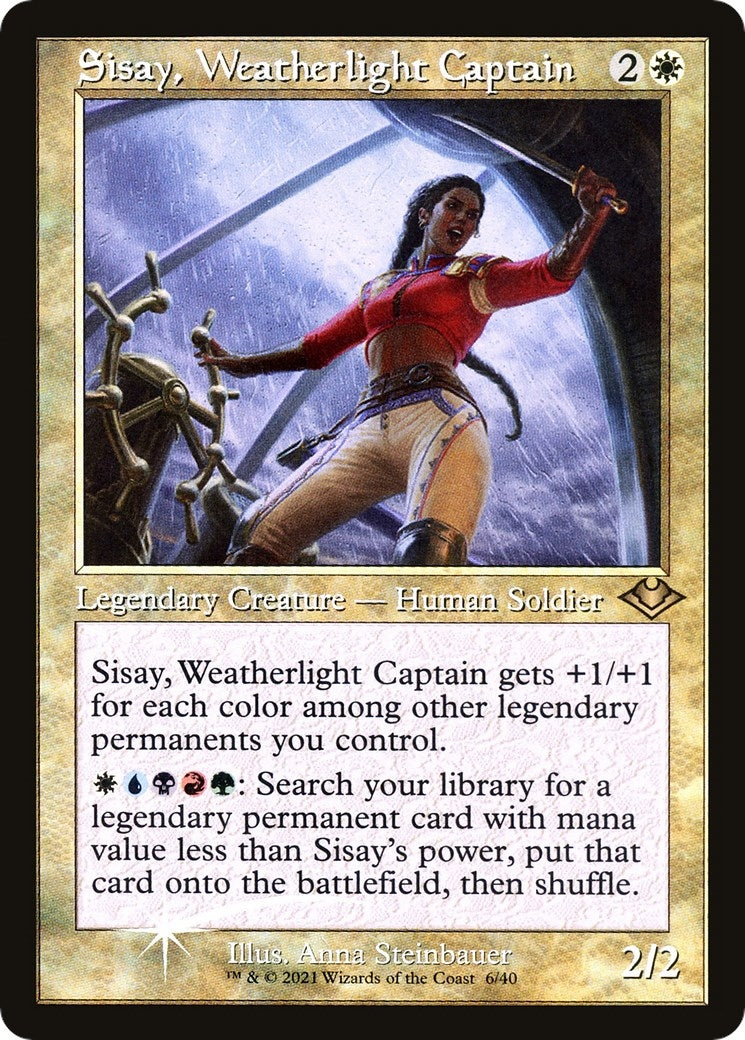 Sisay, Weatherlight Captain (Retro Frame) (6) (Modern Horizons)