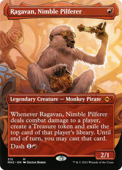 Ragavan, Nimble Pilferer (Borderless) (315) (Modern Horizons 2)