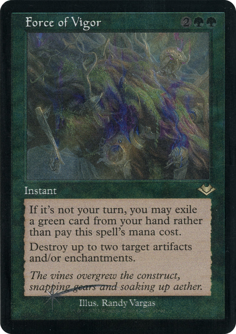 Force of Vigor (Retro Frame) (Foil Etched) (21) (Modern Horizons)