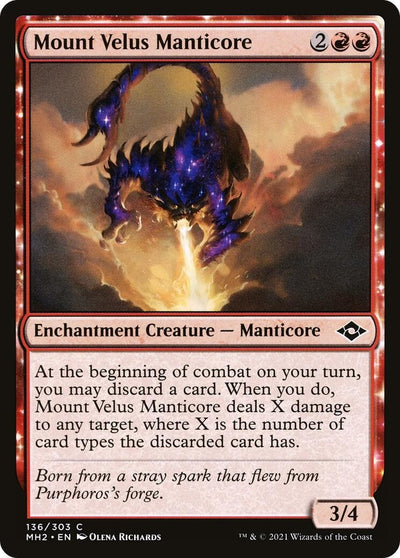 Mount Velus Manticore (136) (Modern Horizons 2)