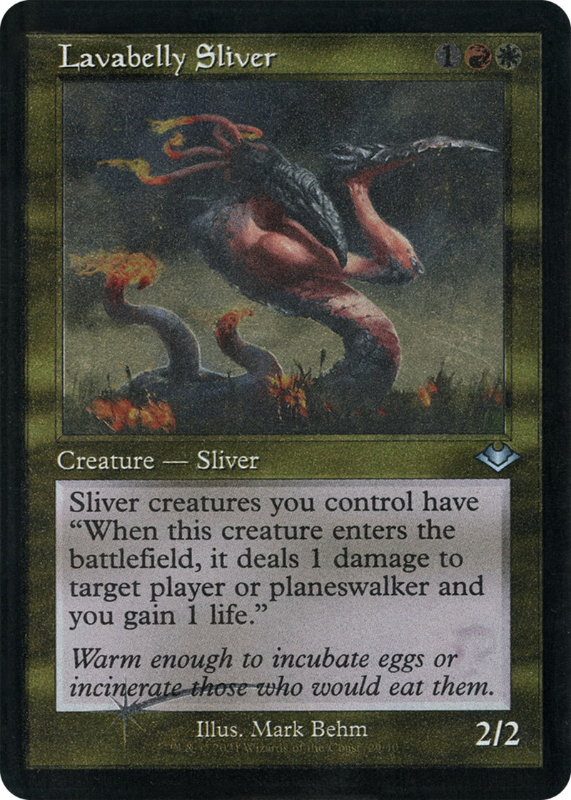 Lavabelly Sliver (Retro Frame) (Foil Etched) (29) (Modern Horizons)