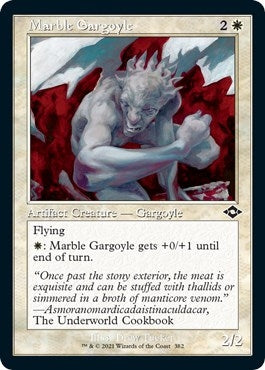 Marble Gargoyle (Retro Frame) (Foil Etched) (382) (Modern Horizons 2)