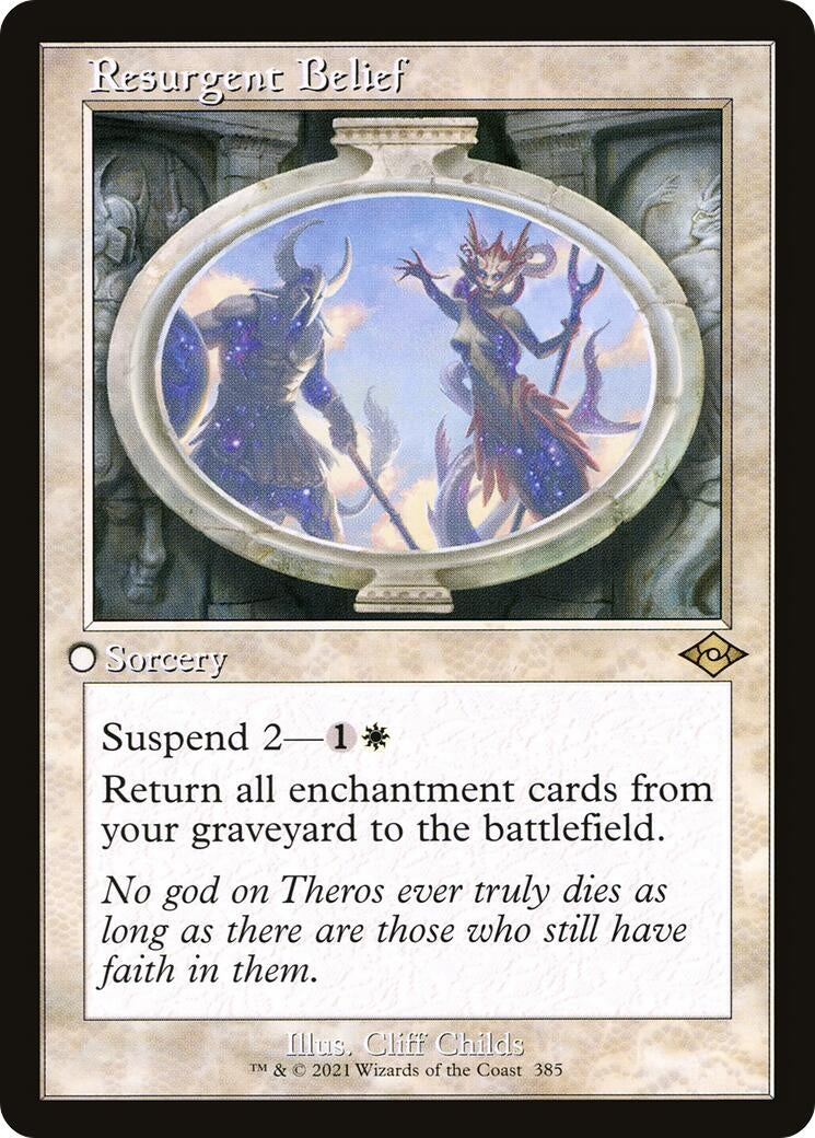 Resurgent Belief (Retro Frame) (385) (Modern Horizons 2)